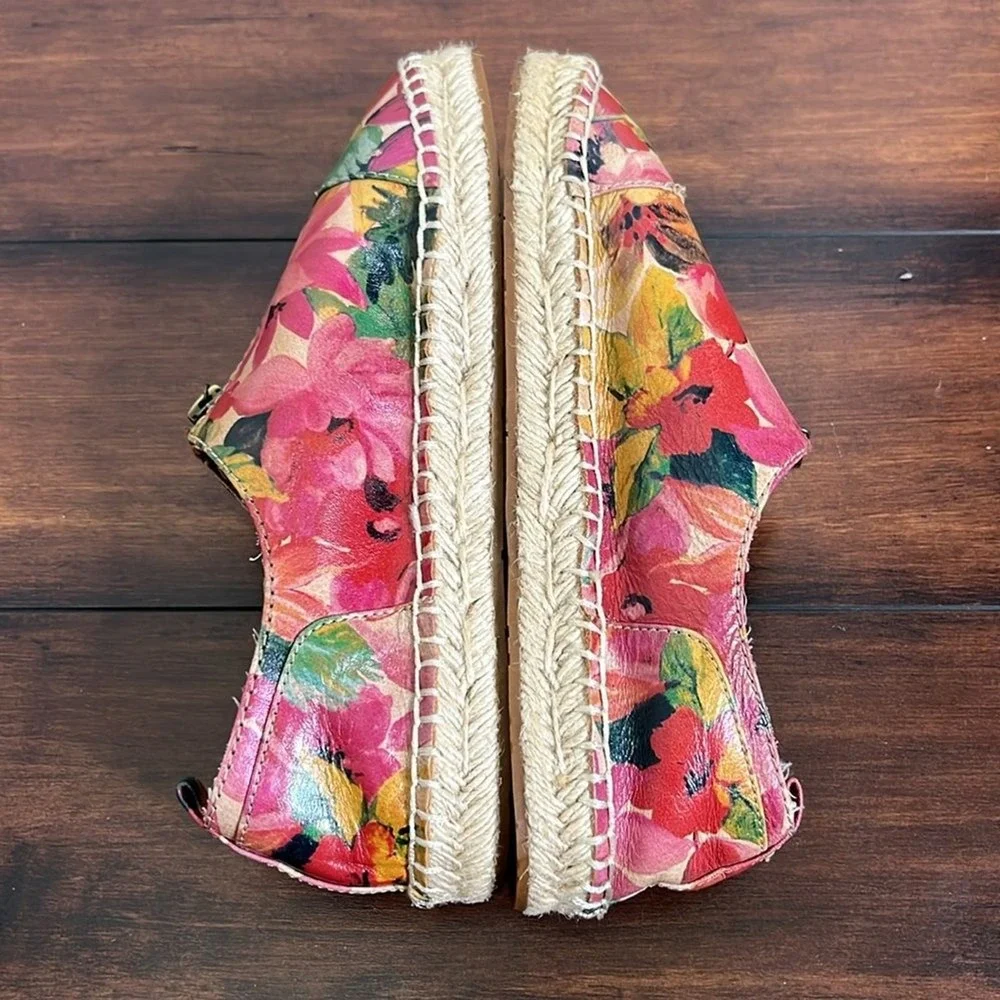 Patricia Nash Eva Espadrille Slip On Flats Women size 6 Floral Cottagecore‎ Boho